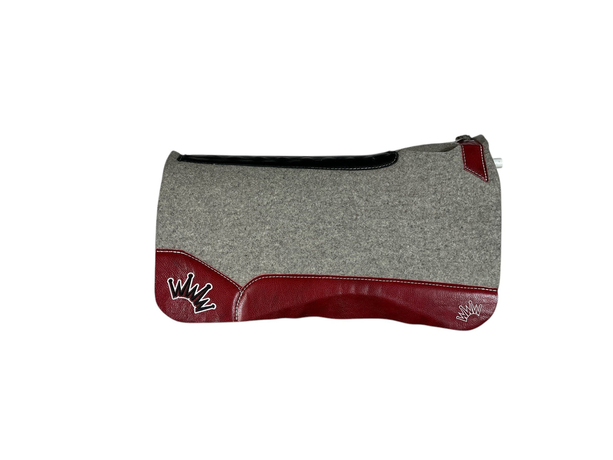 32x32 1" Kush Gray Wool Saddle Pad (#112479)