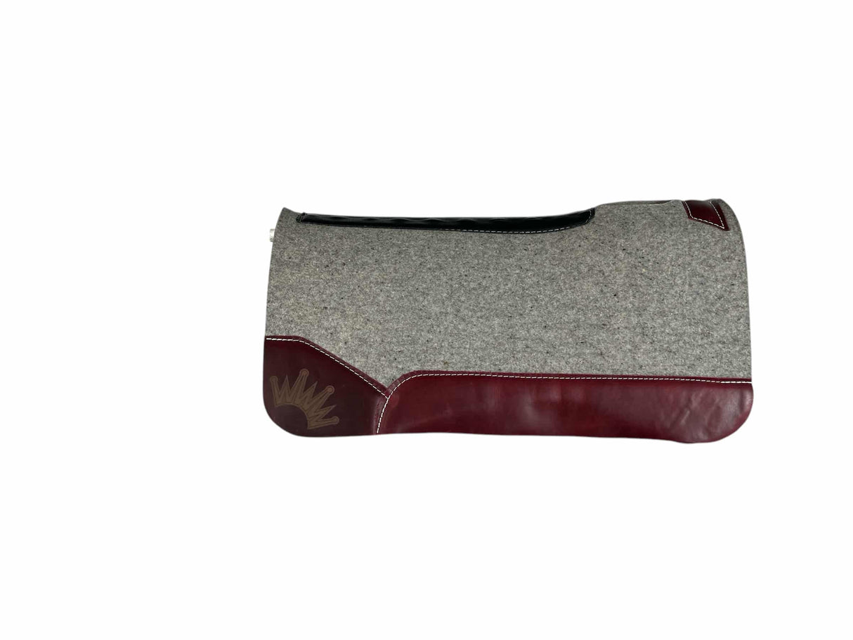 32x32 1" Kush Gray Wool Saddle Pad (#112481)