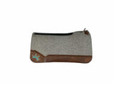 32x32 1.25" Kush Gray Wool Saddle Pad (#112777)
