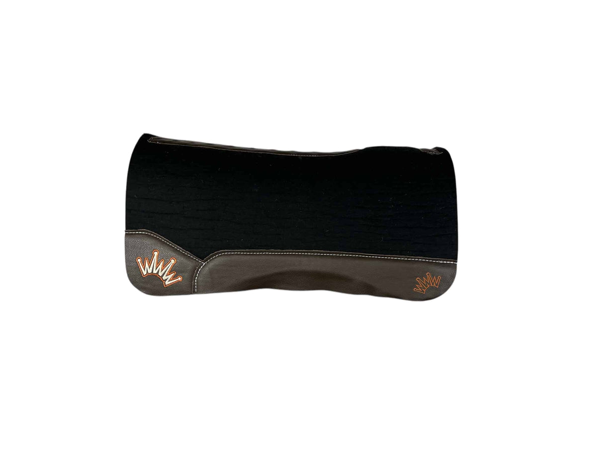 32x32 1.25" Kush Black Wool Saddle Pad (#112753)
