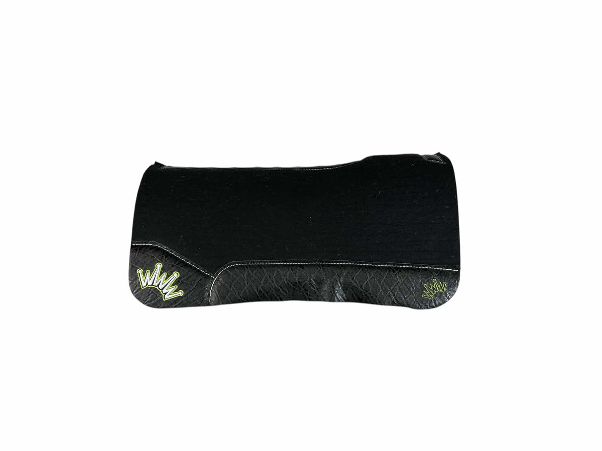 32x32 1.25" Kush Black Wool Saddle Pad (#112751)