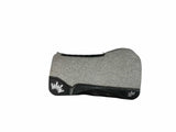 32x32 1" Kush Gray Wool Open Extended Wither Saddle Pad (#112820)
