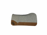 32x32 1.25" Kush Gray Wool Open Extended Wither Saddle Pad (#112818)