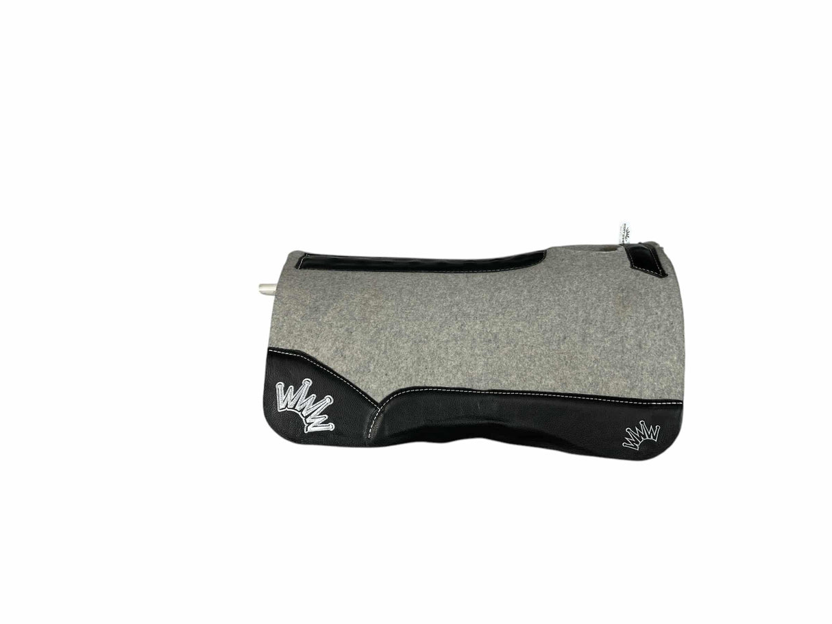28X28 1.25" Kush Gray Wool Saddle Pad (#112814)