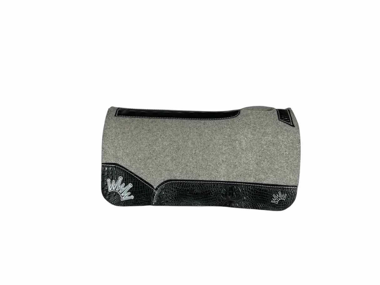 30x30 3/4" Kush Gray Wool Saddle Pad (#113184)