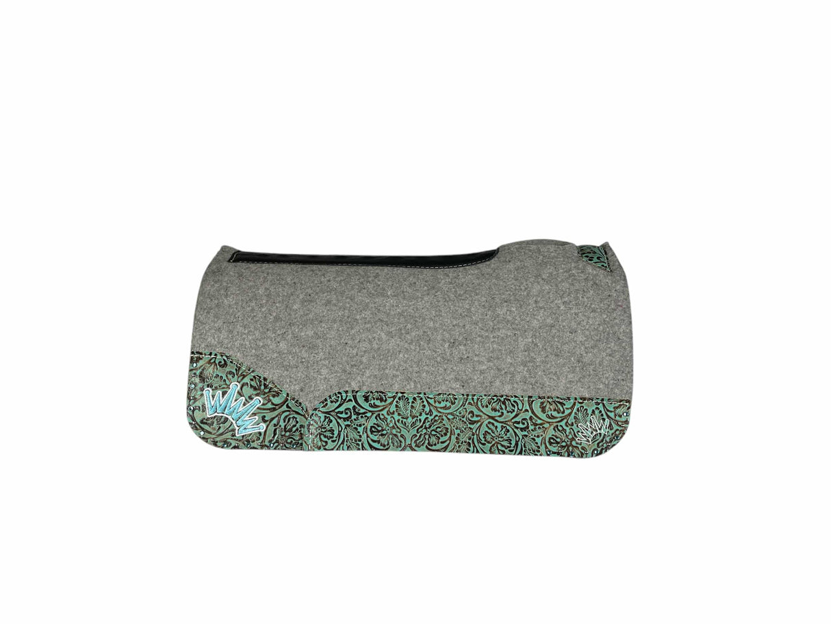 30x30 3/4" Kush Gray Wool Saddle Pad (#113188)