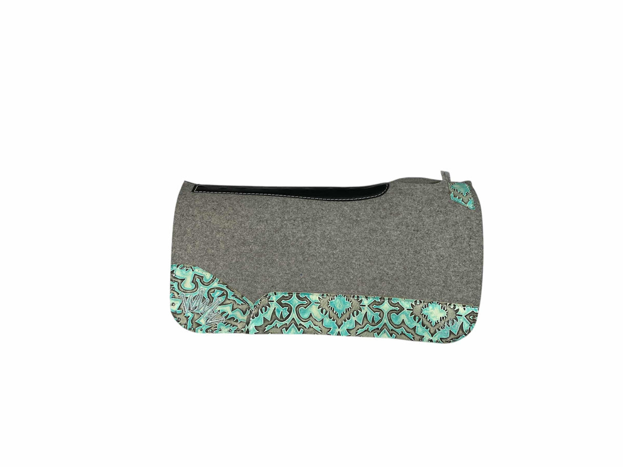 30x30 3/4" Kush Gray Wool Saddle Pad (#113198)
