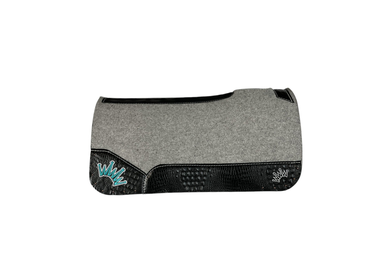 30x30 3/4" Kush Gray Wool Saddle Pad (#113259)