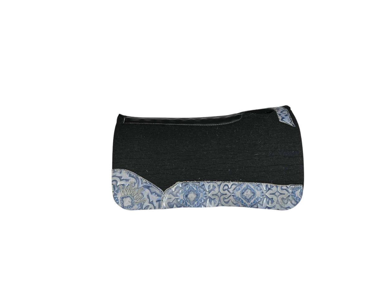 30x30 1.25" Kush Black Wool Saddle Pad (#113249)