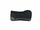 32x32 1.25" Kush Black OPEN EXTENDED WITHER Wool Saddle Pad (#113313)