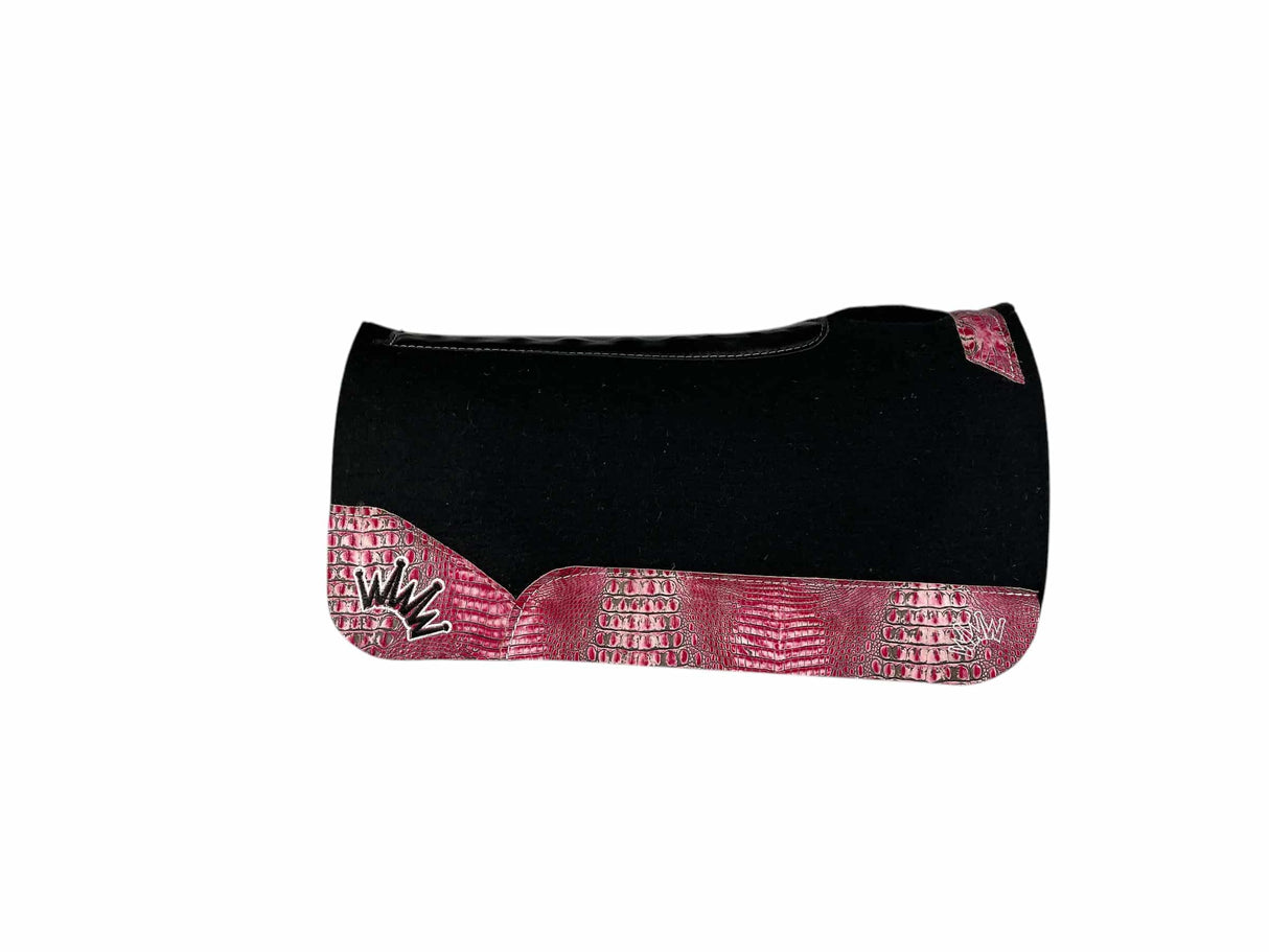 30x30 1" Kush Black Wool Saddle Pad (#113316)