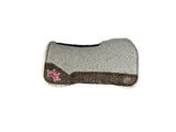 30x30 1" Gray Kush Fleece OPEN EXTENDED WITHER Saddle Pad (#113422)
