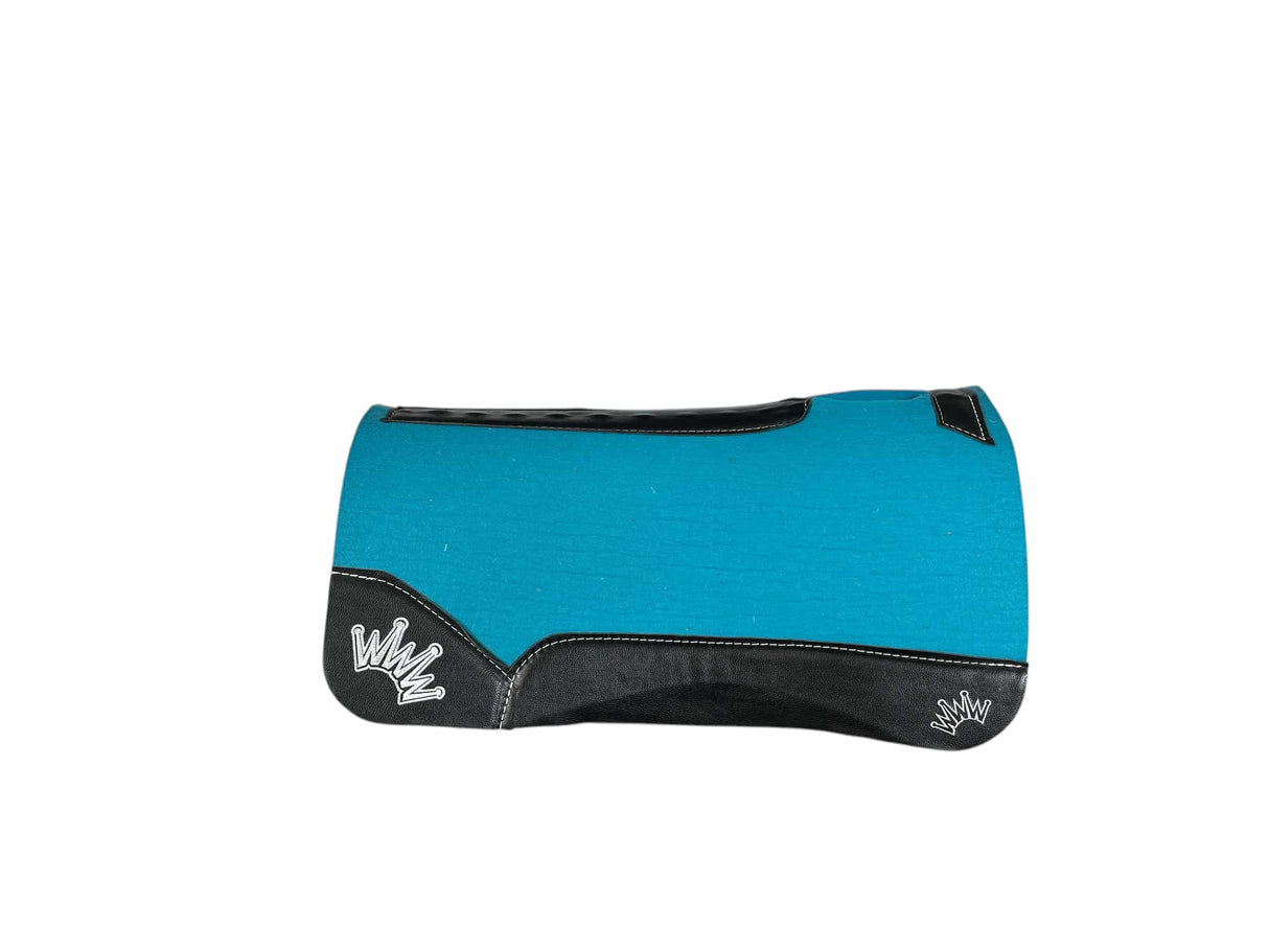 30x30 1" Kush Turquoise Wool Saddle Pad (#114153)