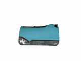 30x30 1" Turquoise Kush Wool Saddle Pad (#114165)