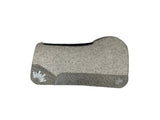 32x32 1.25" Kush Gray Wool Open Extended Saddle Pad (#114286)