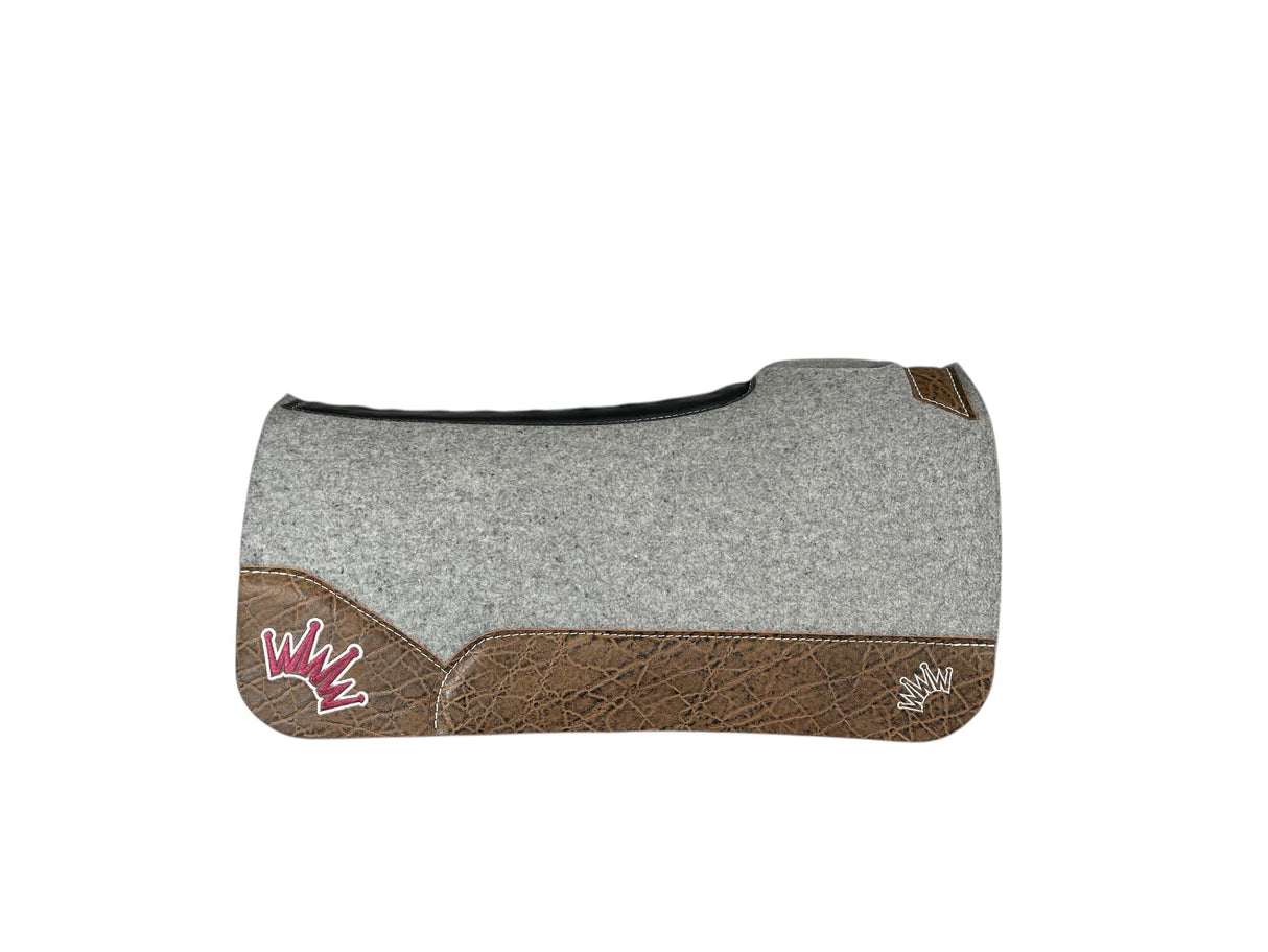 30x30 1" Kush Wool DEEP CONTOUR Saddle Pad (#114288)
