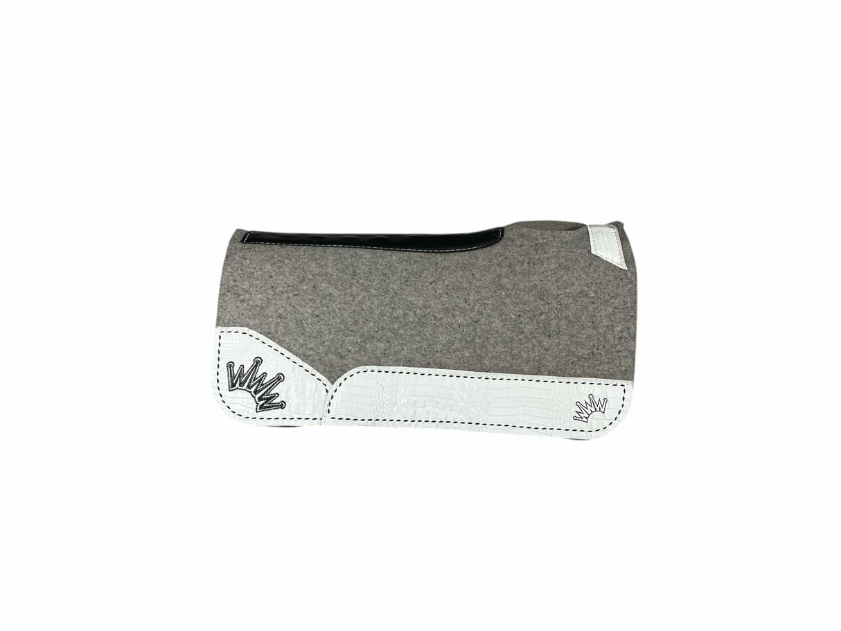 28x28 3/4" Kush Gray Wool Saddle Pad (#114314)