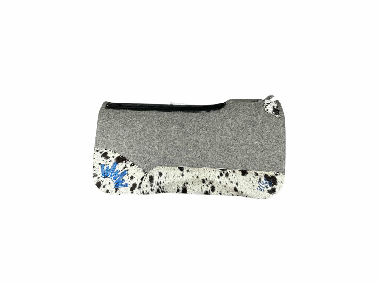 28X28 1" Kush Gray Wool Saddle Pad (#114332)