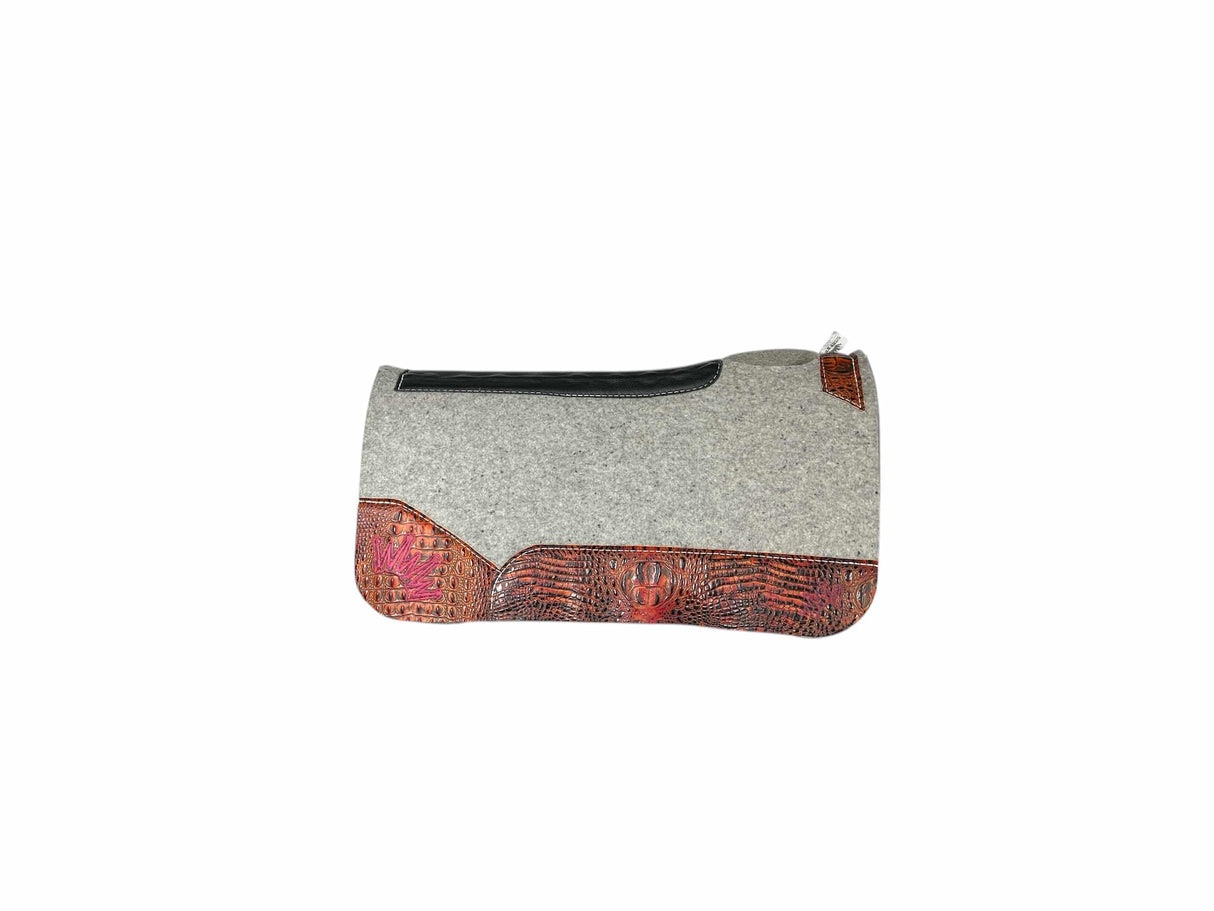 28x28 3/4" Kush Gray Wool Saddle Pad (#114310)