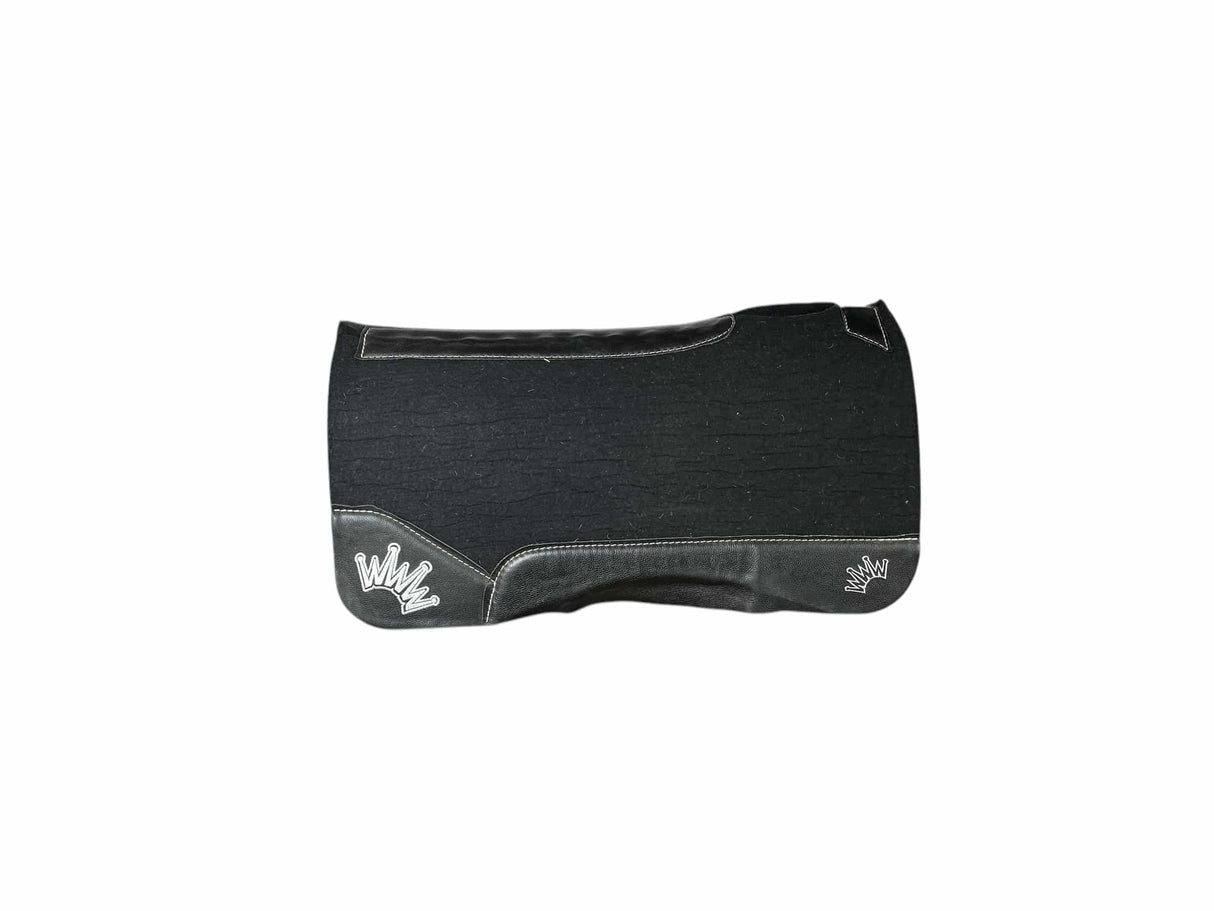 30x30 1" Kush Black Wool Saddle Pad (#114336)