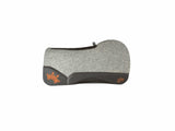 28x28 3/4" Kush Gray Wool Open Extended Saddle Pad (#114320)