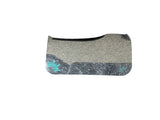 28x28 3/4" Kush Gray Wool Deep Contour Saddle Pad (#114329)