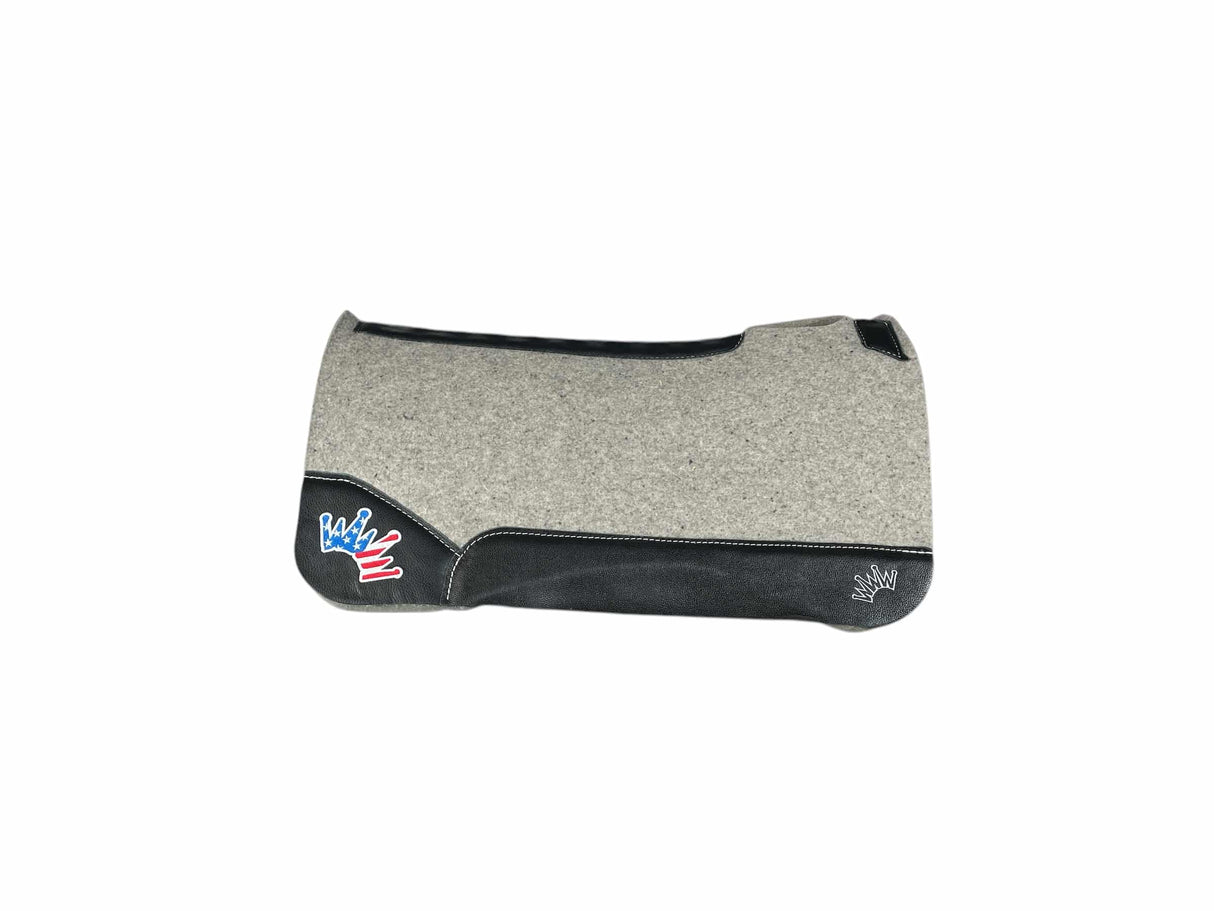 32x32 3/4" Kush Gray Wool Saddle Pad (#115069)