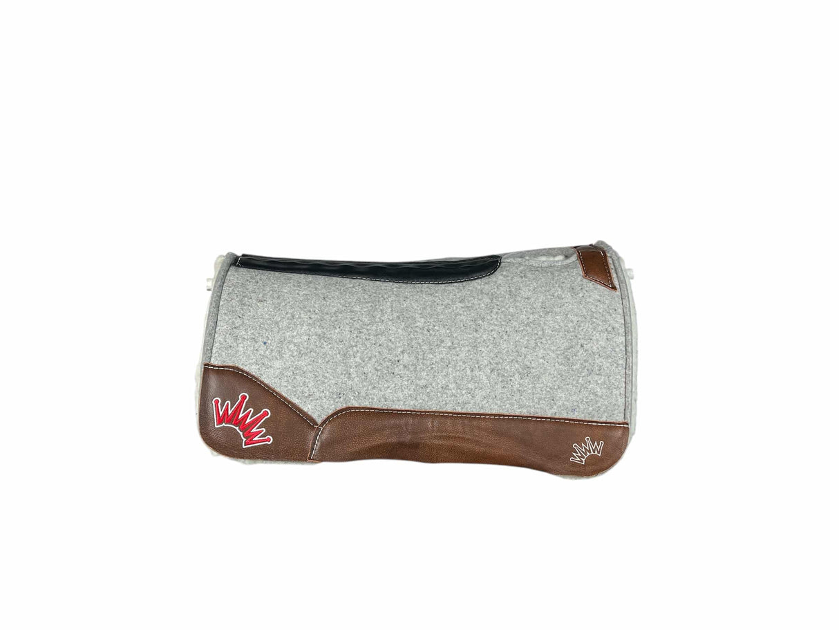 30x30 3/4" Gray Kush Fleece Saddle Pad (#115102)