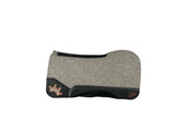 32x32 1" Kush Gray Wool Open Extended Wither Saddle Pad (#115536)