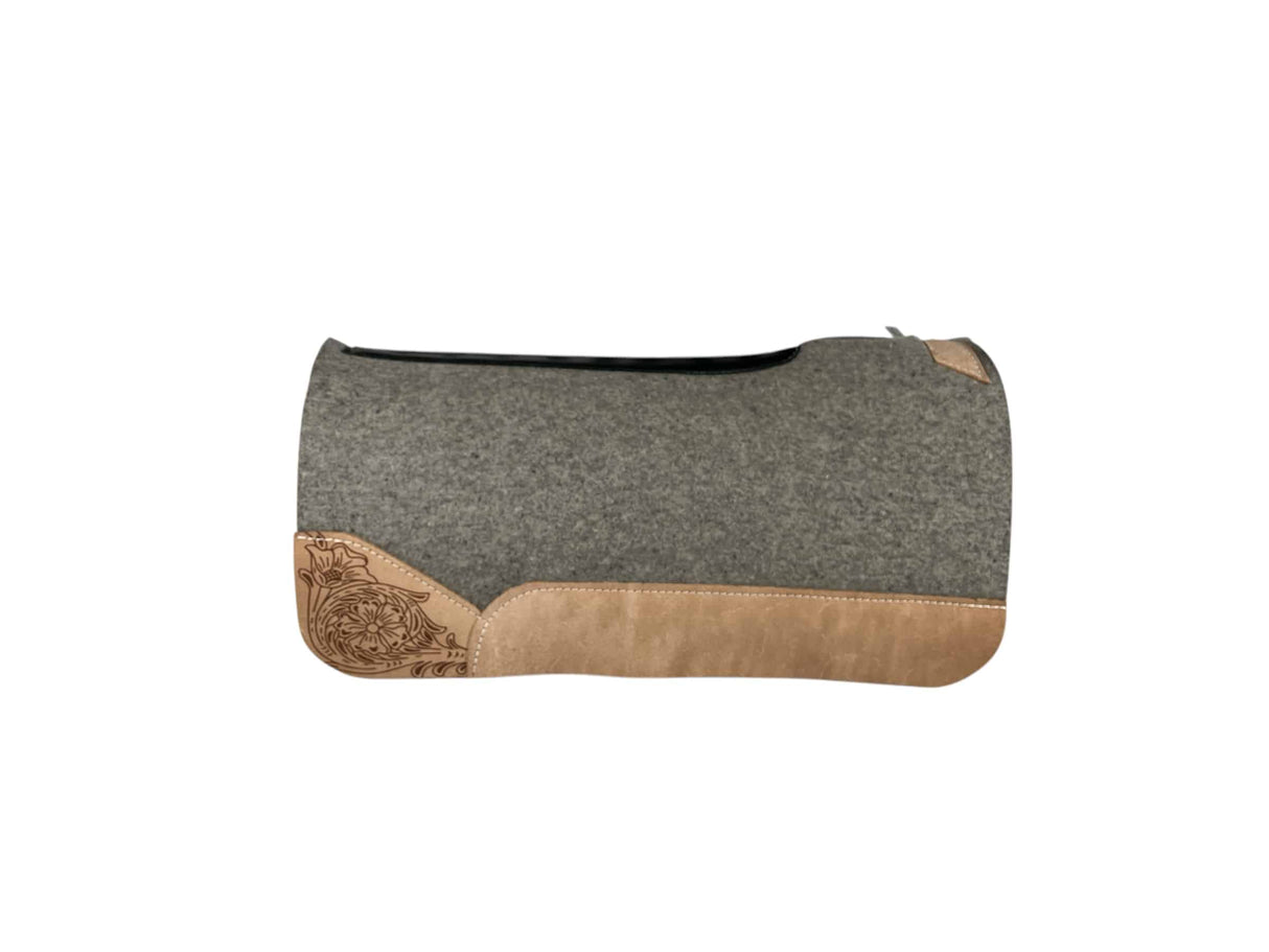 32x32 1" Kush Gray Wool Saddle Pad (#115534)