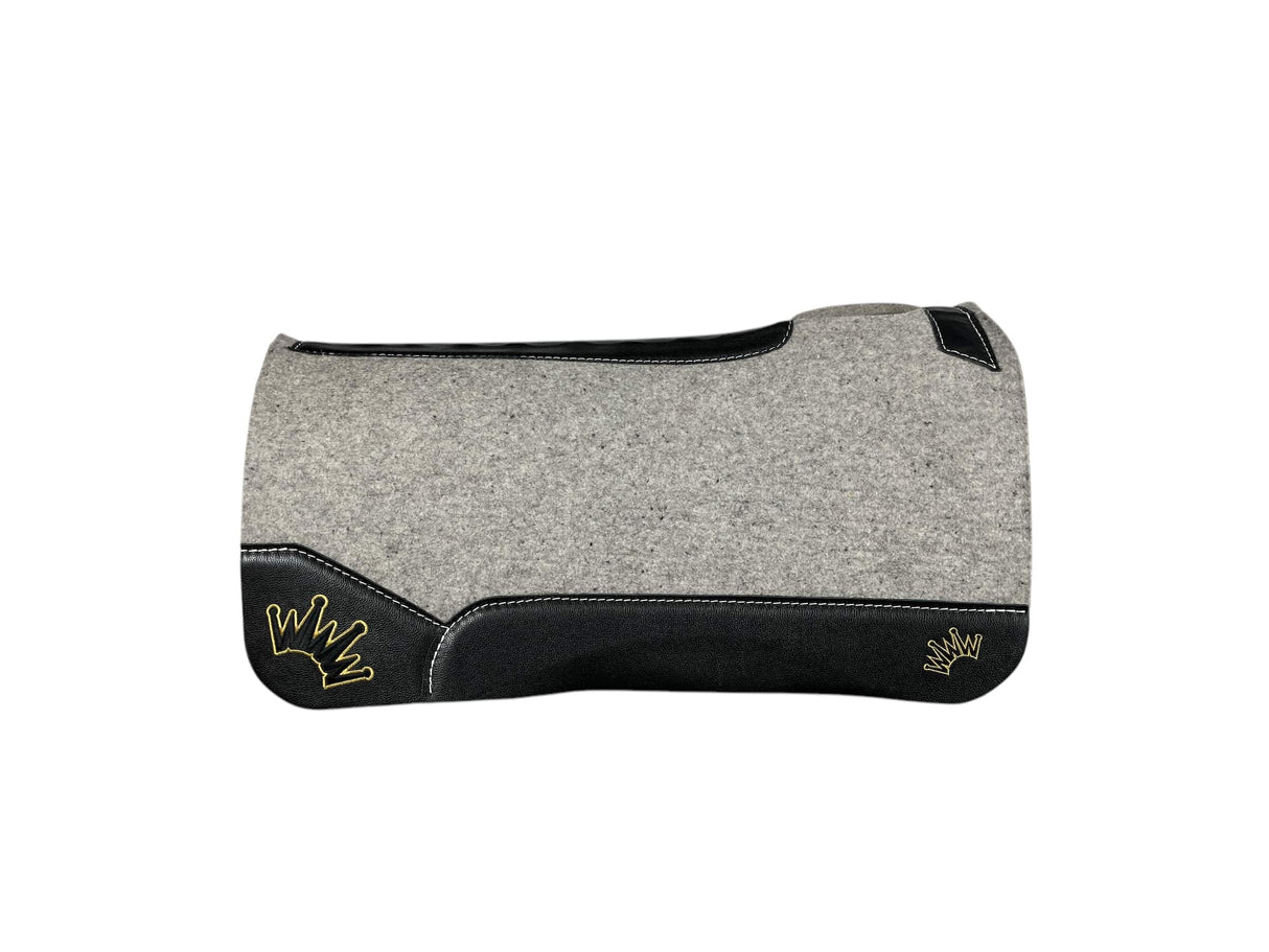 32x32 3/4" Kush Gray Wool Saddle Pad (#115649)