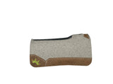 32x32 3/4" Gray Kush Wool Gooseneck Saddle Pad (#115647)