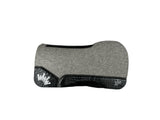 30x30 1" Kush Gray Wool Open Extended Wither Saddle Pad (#115739)