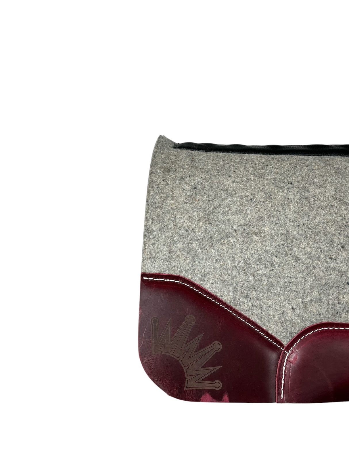 32x32 1.25" Kush Gray Wool Saddle Pad (#115834)