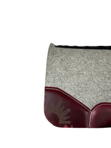 32x32 1.25" Kush Gray Wool Saddle Pad (#115834)
