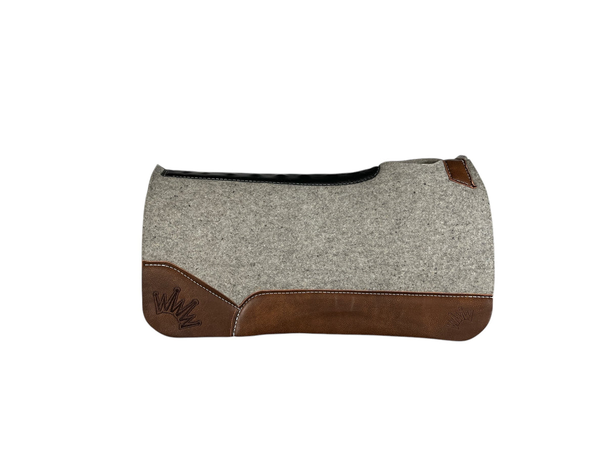 32x32 1" Kush Gray Wool Saddle Pad (#115992)