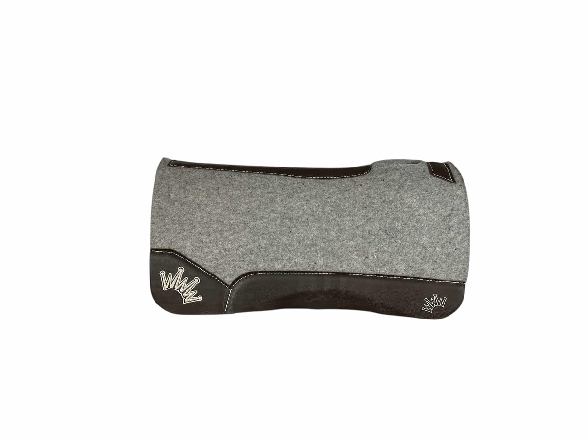 32x32 1" Kush Gray Wool Saddle Pad (#116419)