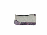 30x30 3/4" Kush Gray Wool Deep Contour Saddle Pad (#116658)