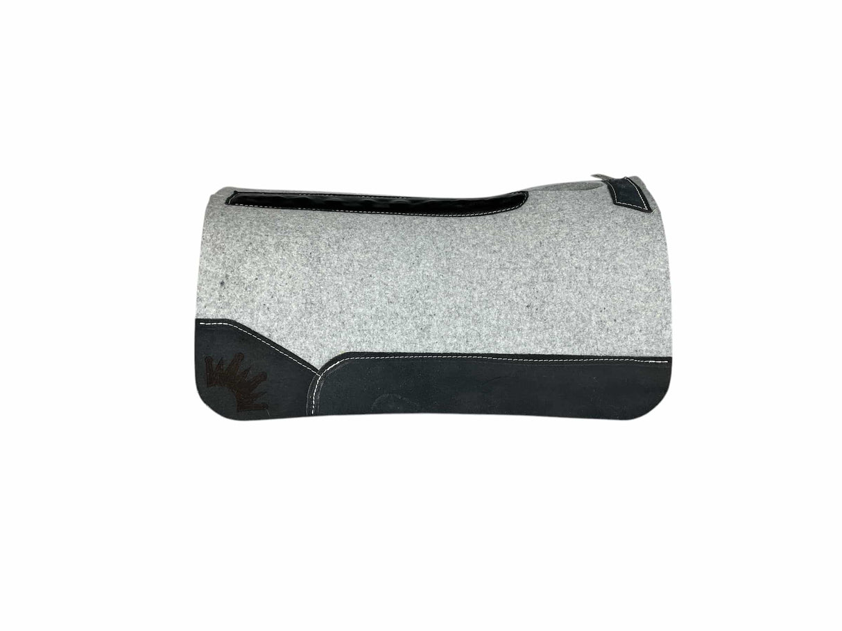 32x32 1.25" Kush Gray Wool Saddle Pad (#116674)
