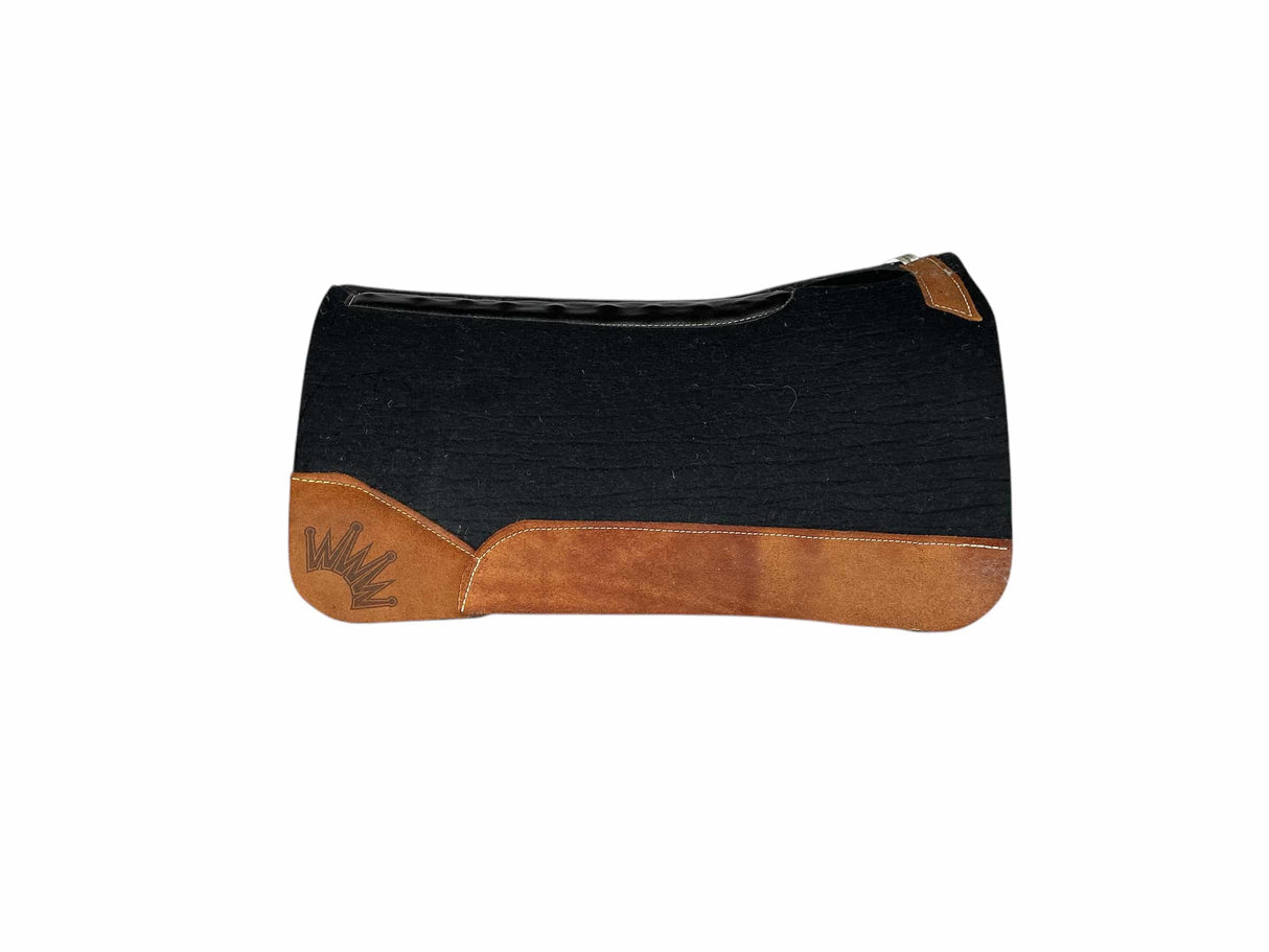 32x32 1.25" Kush Gray Wool Saddle Pad (#116868)