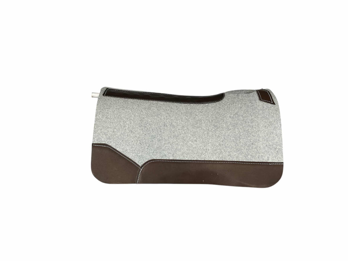 28x28 3/4" Gray Kush Wool Saddle Pad (#122557)