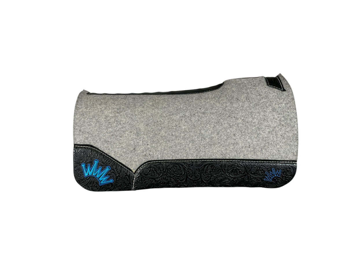 30x30 3/4" Kush Gray Wool Saddle Pad (#117548)