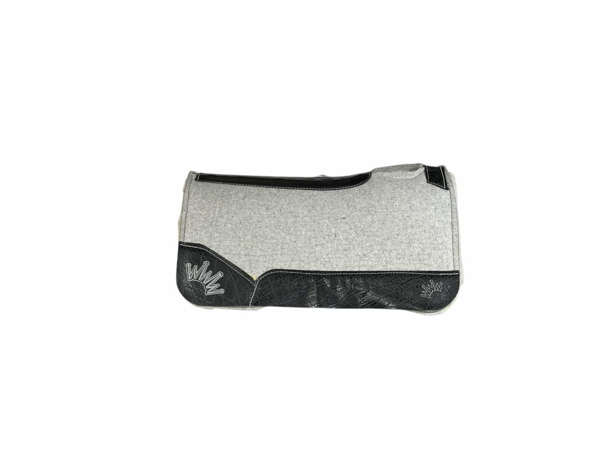 30x30 3/4" Gray Kush Fleece Saddle Pad (#117582)
