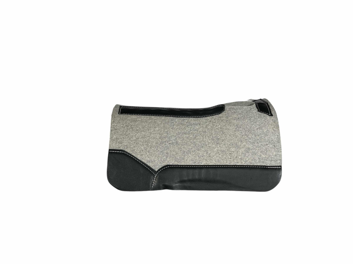 28x28 1.25" Gray Kush Wool Saddle Pad (#122537)