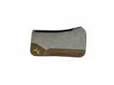 28x28 3/4" Kush Gray Wool Open Petite Wither Saddle Pad (#119579)