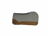30x30 1.25" Kush Gray Wool Open Extended Wither Saddle Pad (#119846)