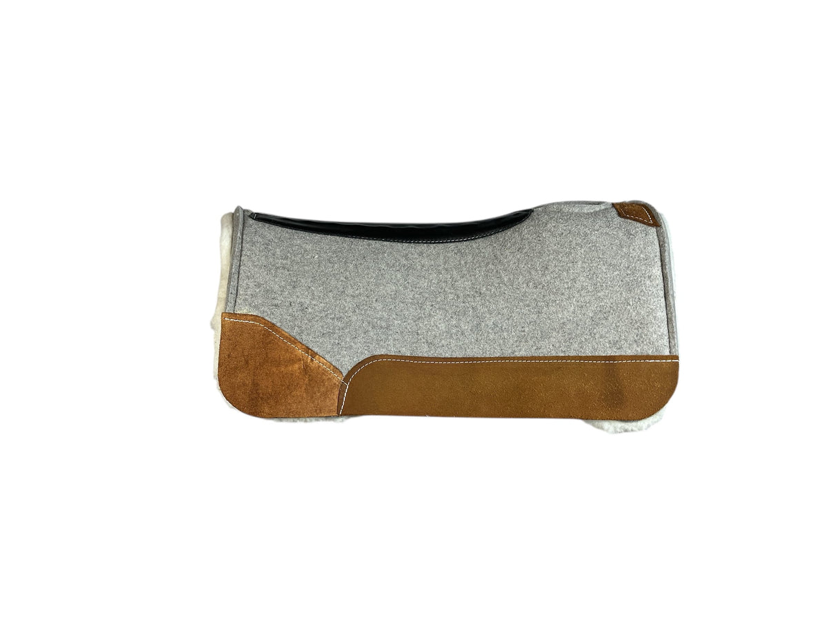 30x30 3/4" Gray Kush Fleece Saddle Pad (#120276)