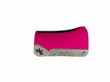 30x30 3/4" Kush Pink Wool Open Petite Wither Saddle Pad (#120299)