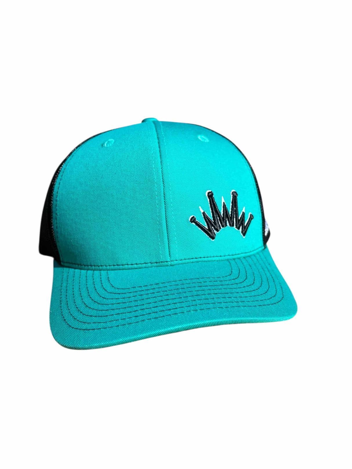 Trucker Hat Turquoise Black Crown