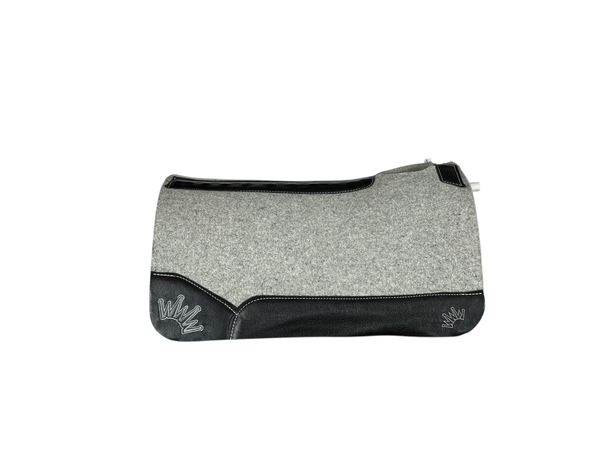 32x32 1.25" Kush Gray Wool Saddle Pad (#120753)